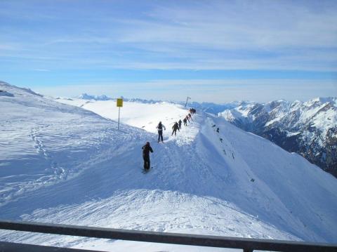 Indul a túra Stuben legtetején