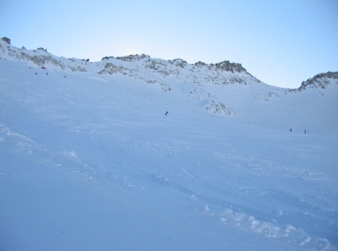 Presena gleccser a felvonóról