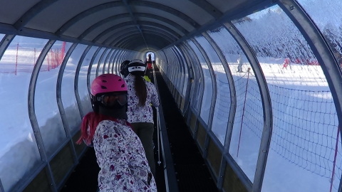 Pra Loup zöld pályás síalagút