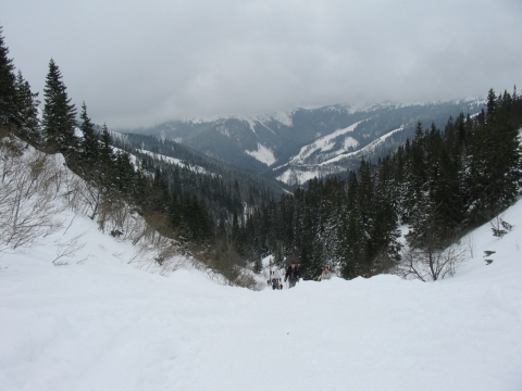Távolban a Chopok-Juh lejtői