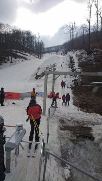 A 3-as csákányos felvonó alja (kis hó nem ártott volna)