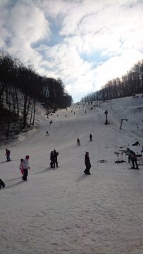 Az alsó kékek délután, +7 fokban