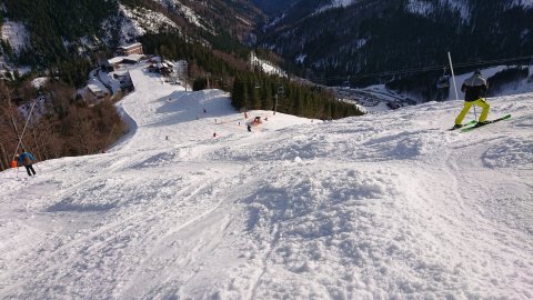 Délen 1200 méteren már fél méteres buckák voltak.