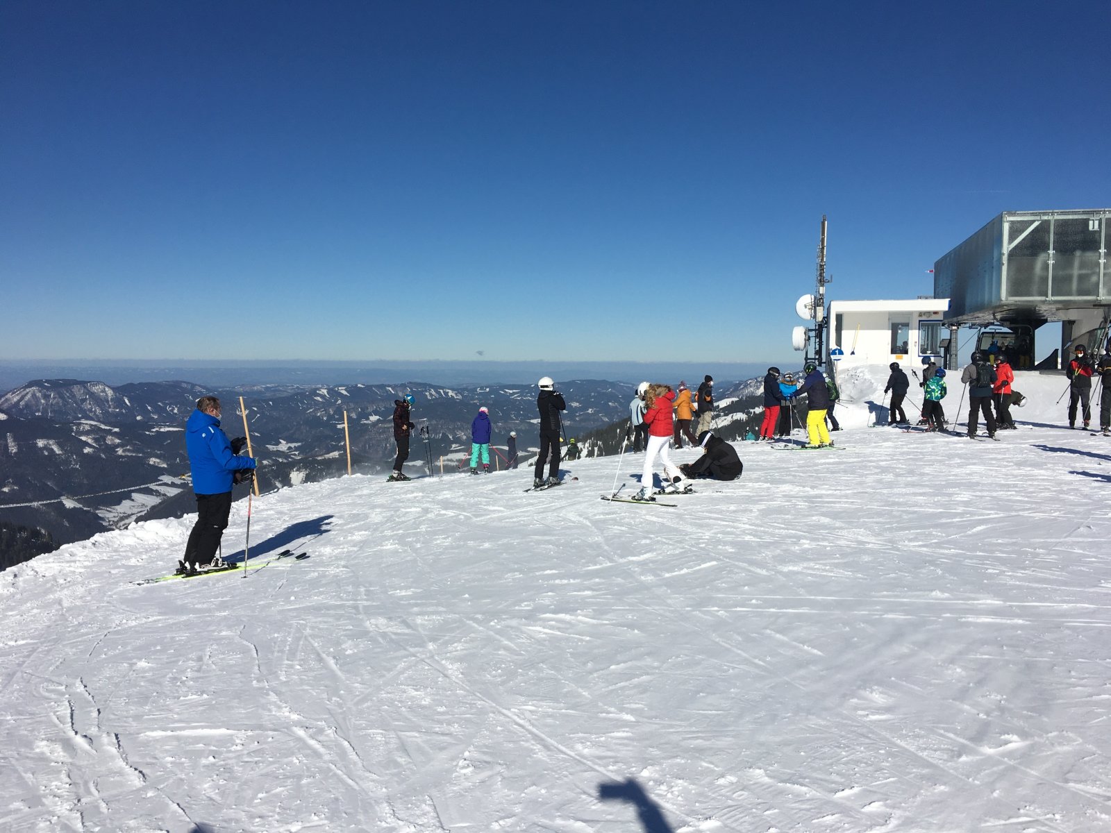 "I" felvonó tetején