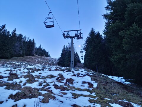 A jövő elkezdődött. Graukogel sípálya, tszf. 1300m, 2022.12.31-én