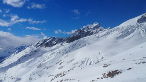 A mellettem levő hegyen is egy gleccser