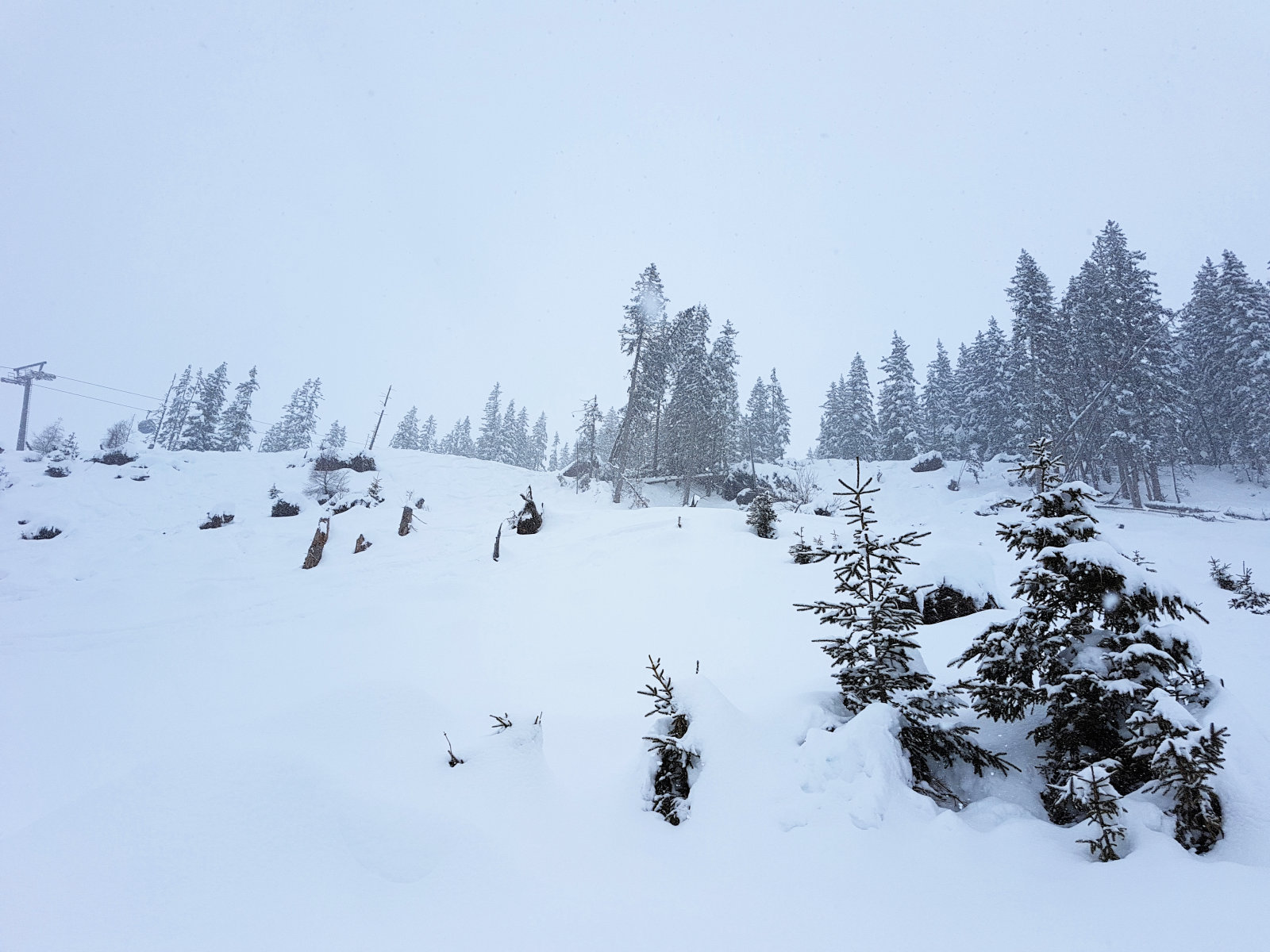 Angertal, a kék kabinos mellett