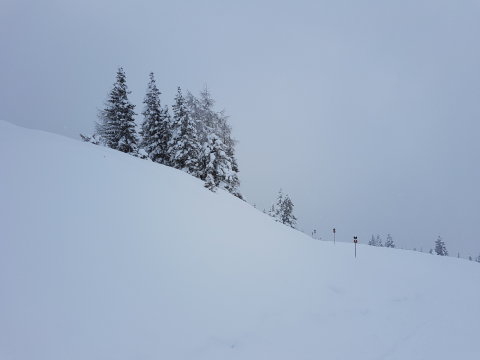 A Roßwiesabfahrt pálya kezdete