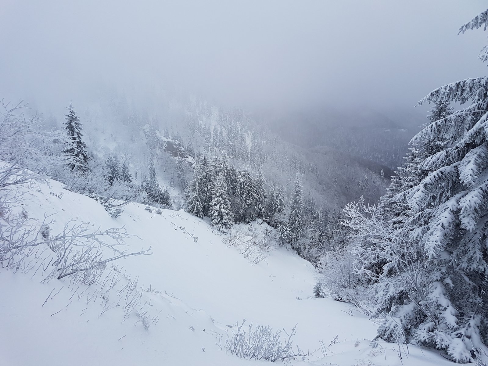 ha itt olvadás után lefagy, le fog csúszni a friss hó