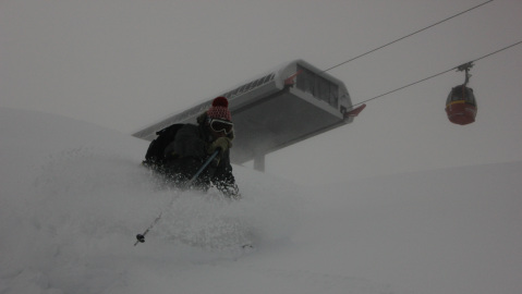 Freeride síelés Kaprunban - Fotó: Stánicz Balázs / Koty