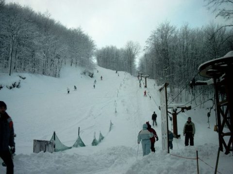 Sípálya tányéros felvonóval