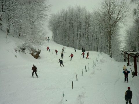 A pálya felső része