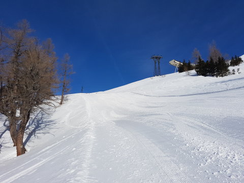 2021.02.04. Sportgastein. Csúszás délutáni bérlettel :-) Ekkor még abban bíztak, hogy kinyithatnak.