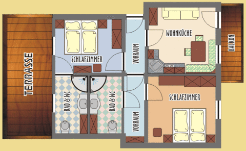 Almrausch apartman alaprajz
