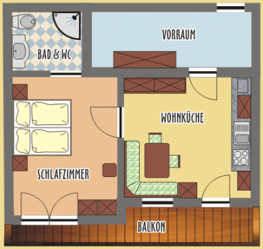 Enzian apartman alaprajz