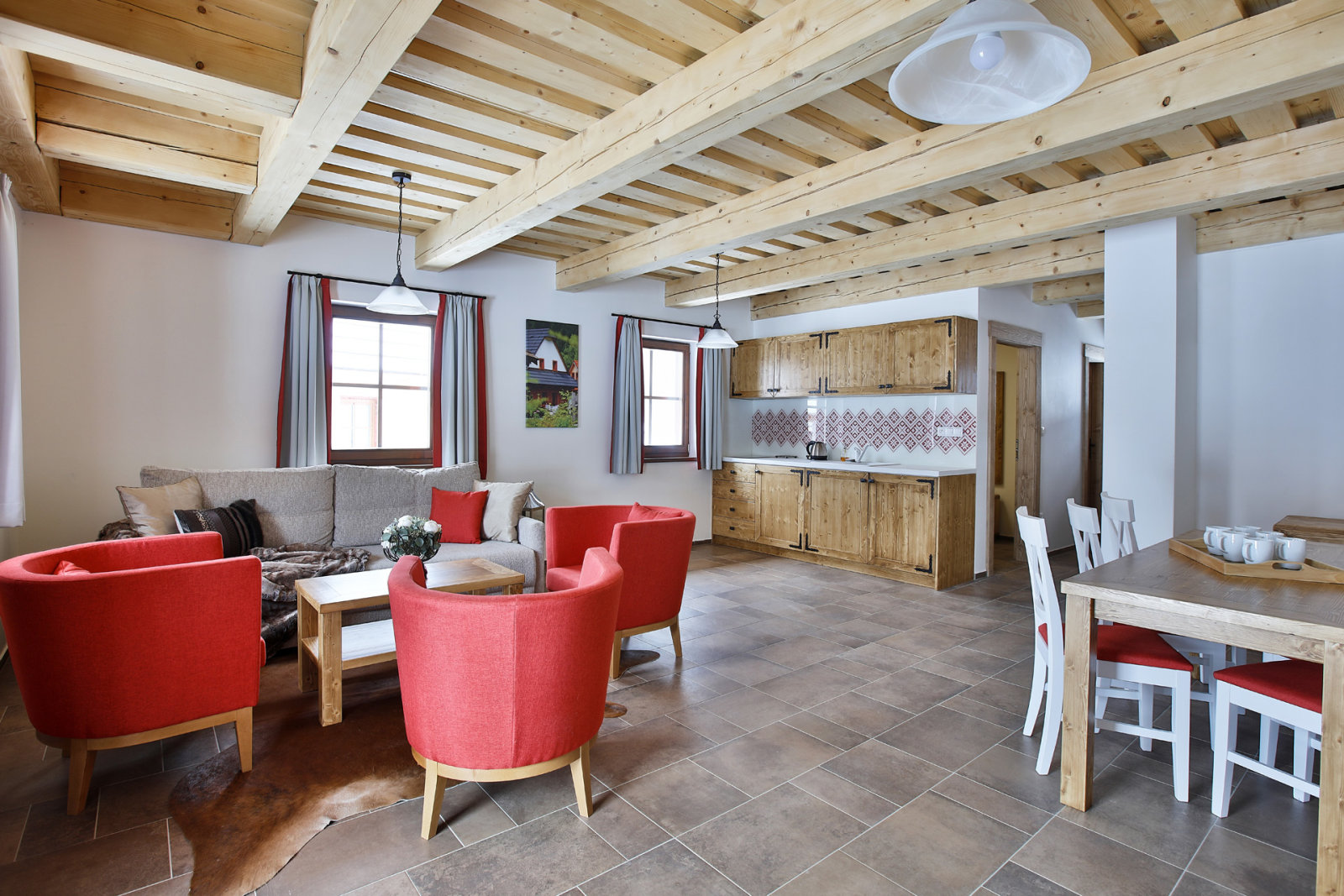 Chaletek / üdülőházak - földszint