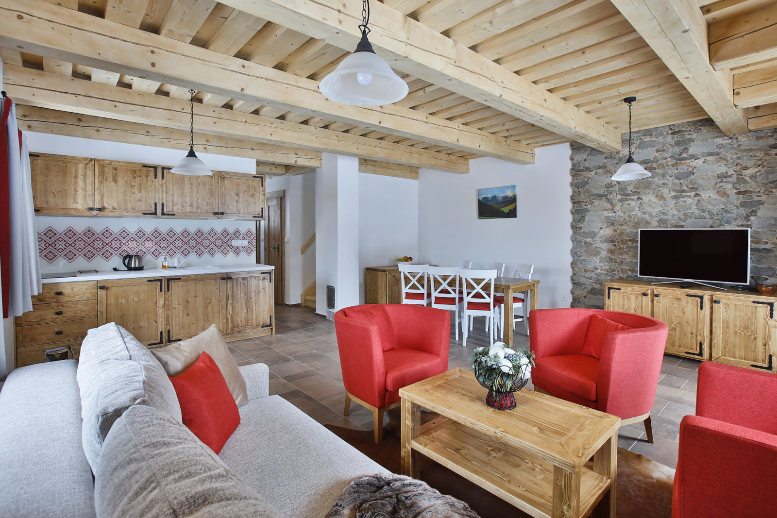 Chaletek / üdülőházak - földszint