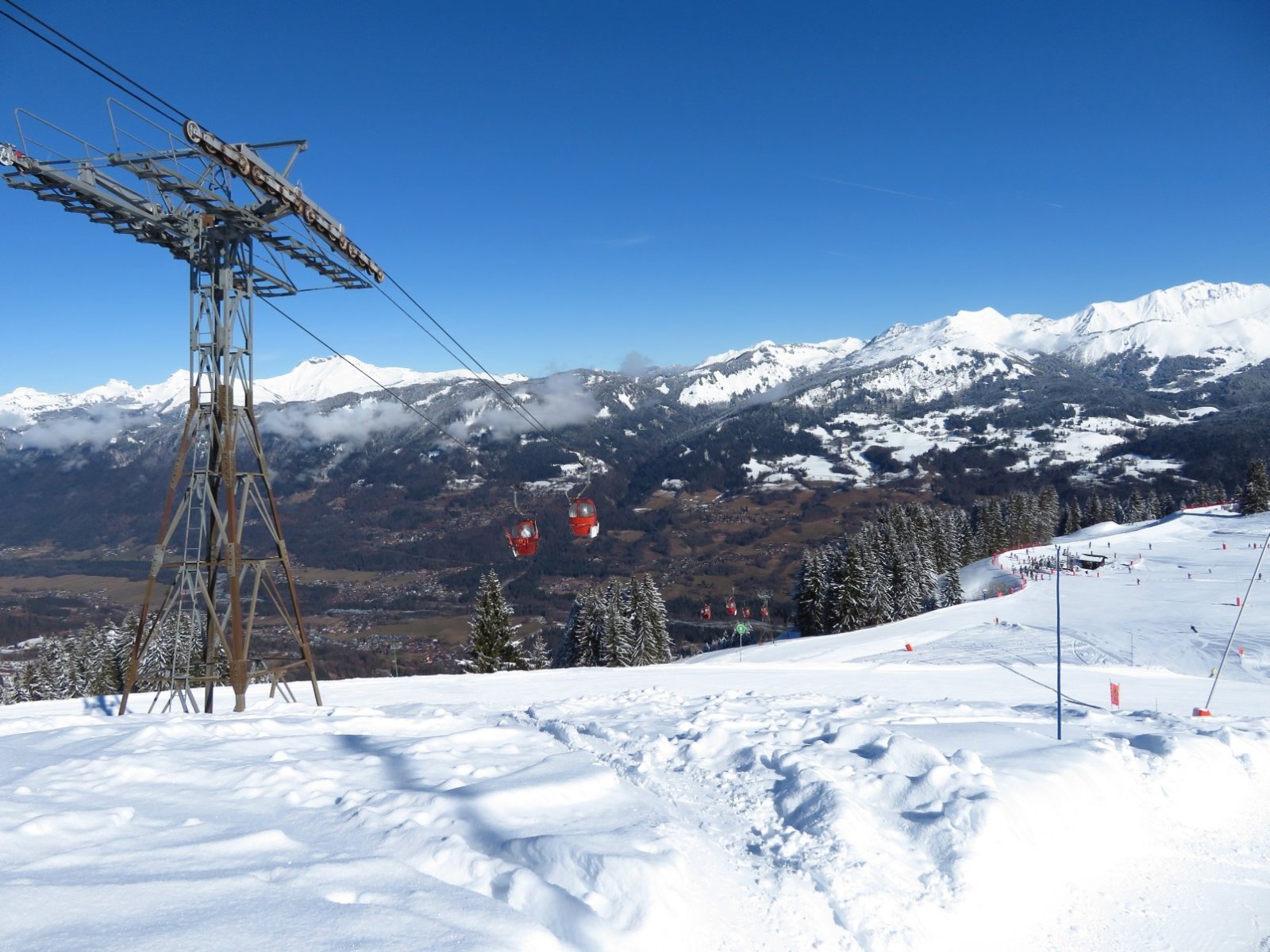 A muzeális Saix felvono Samoens-nél