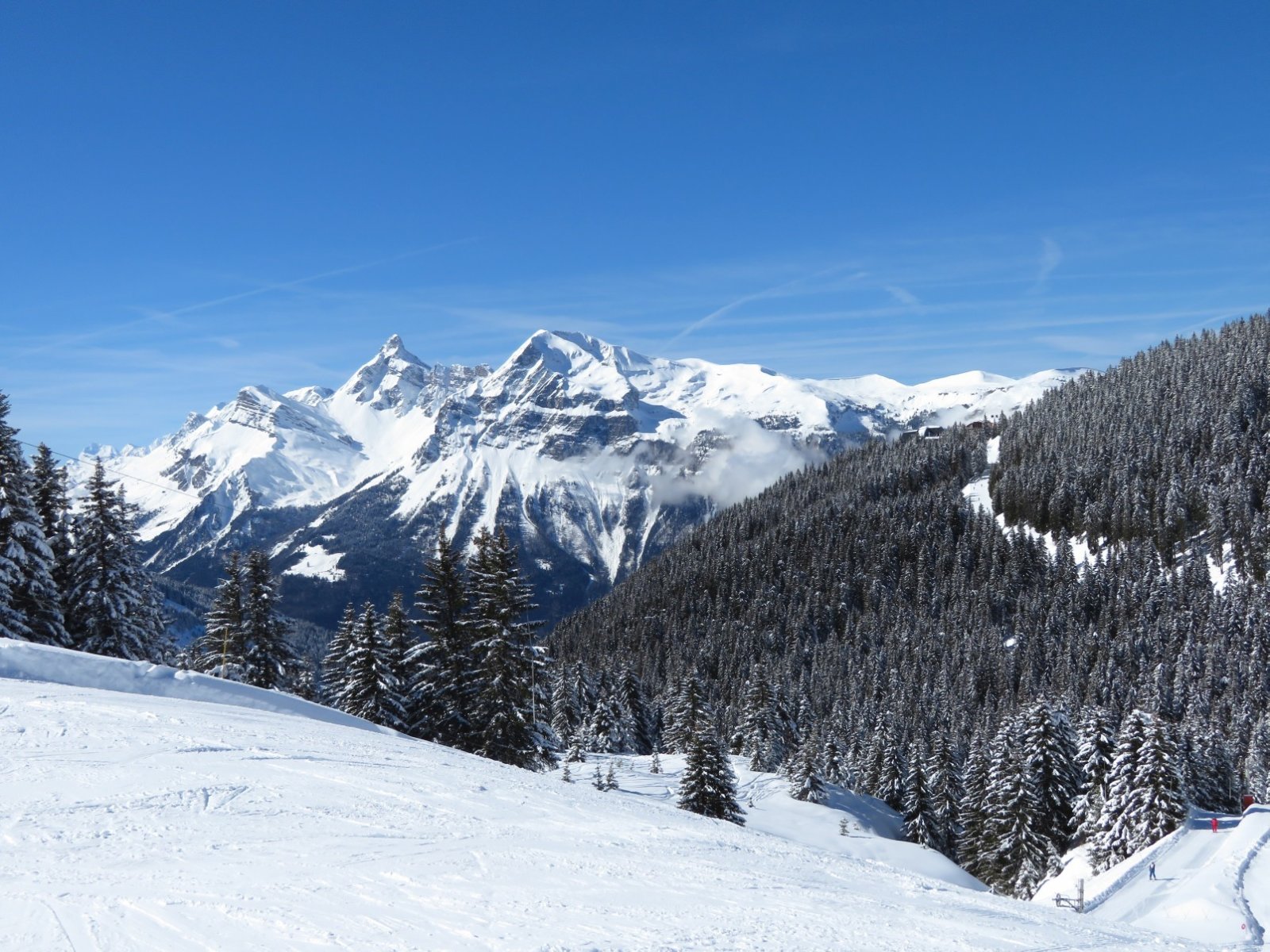 Az Oasis felvonó tetjénél