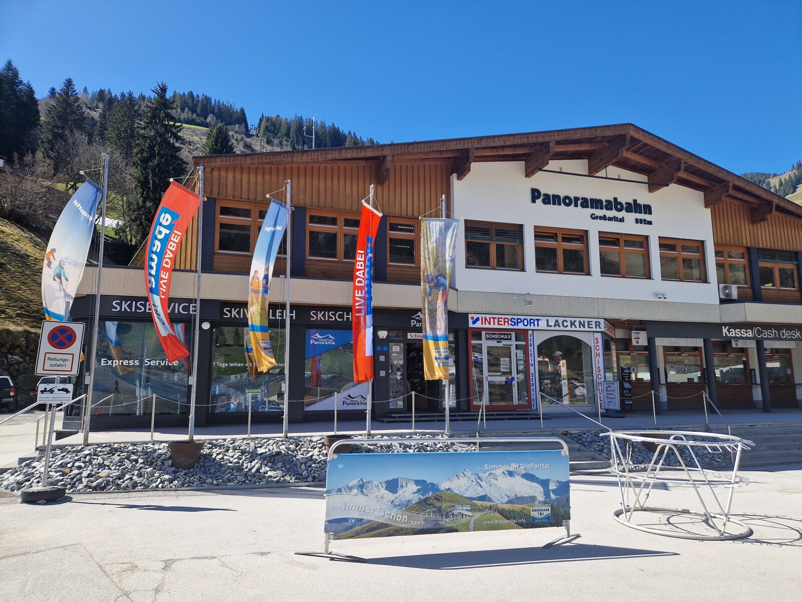 A Panoramabahn völgyállomás Grossarlban