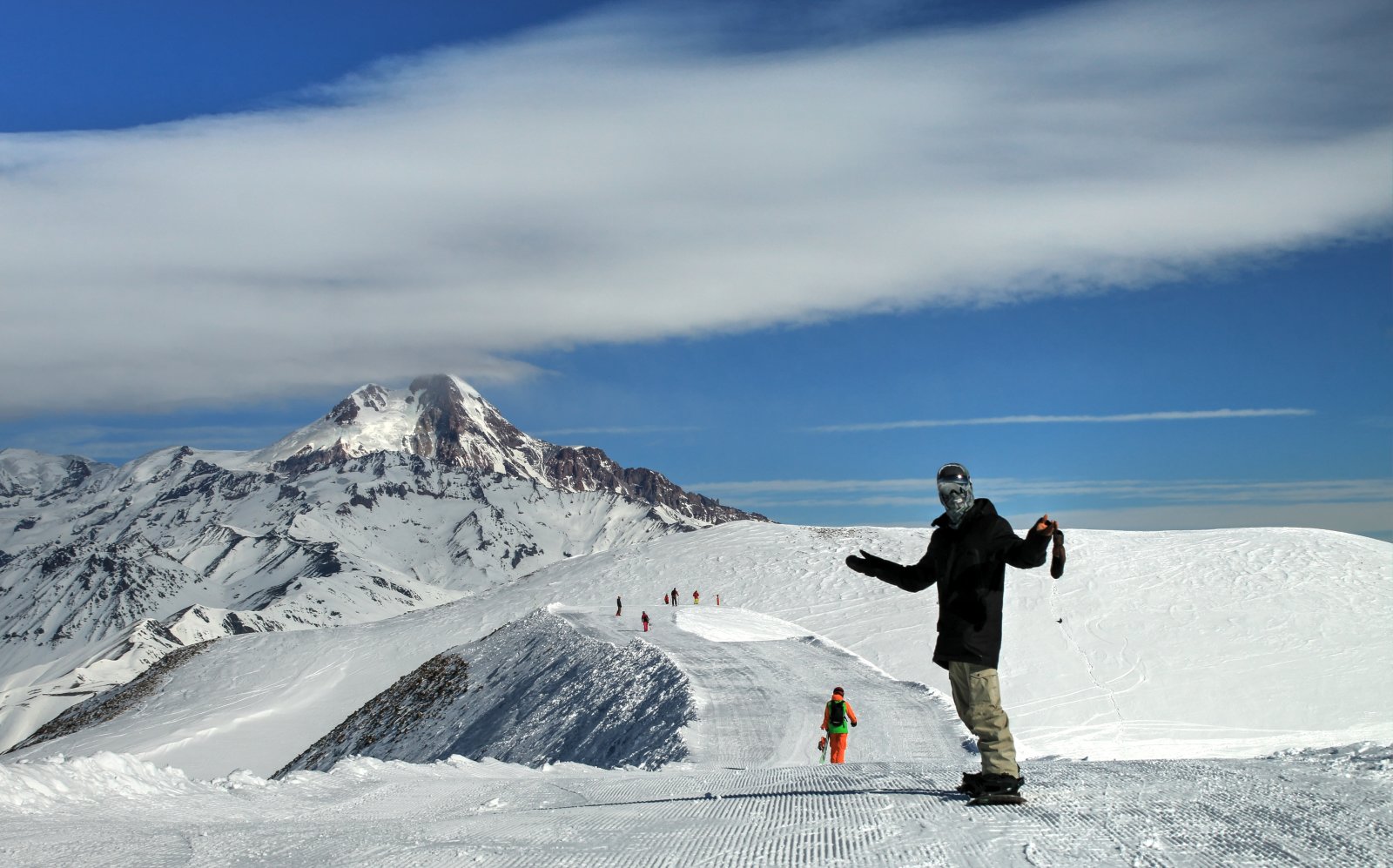 Freeride, helisí, pályasí és snowboard Grúziában, Kaukázusban - 2018-as képek