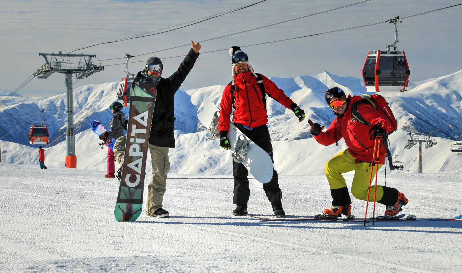 Freeride, helisí, pályasí és snowboard Grúziában, Kaukázusban - 2018-as képek