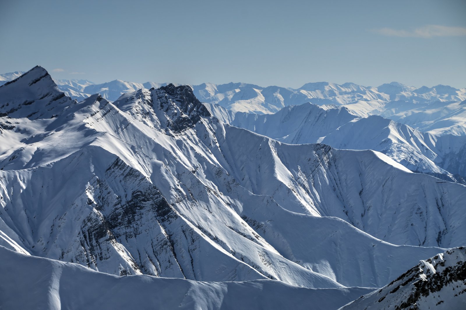 Freeride, helisí, pályasí és snowboard Grúziában, Kaukázusban - 2018-as képek