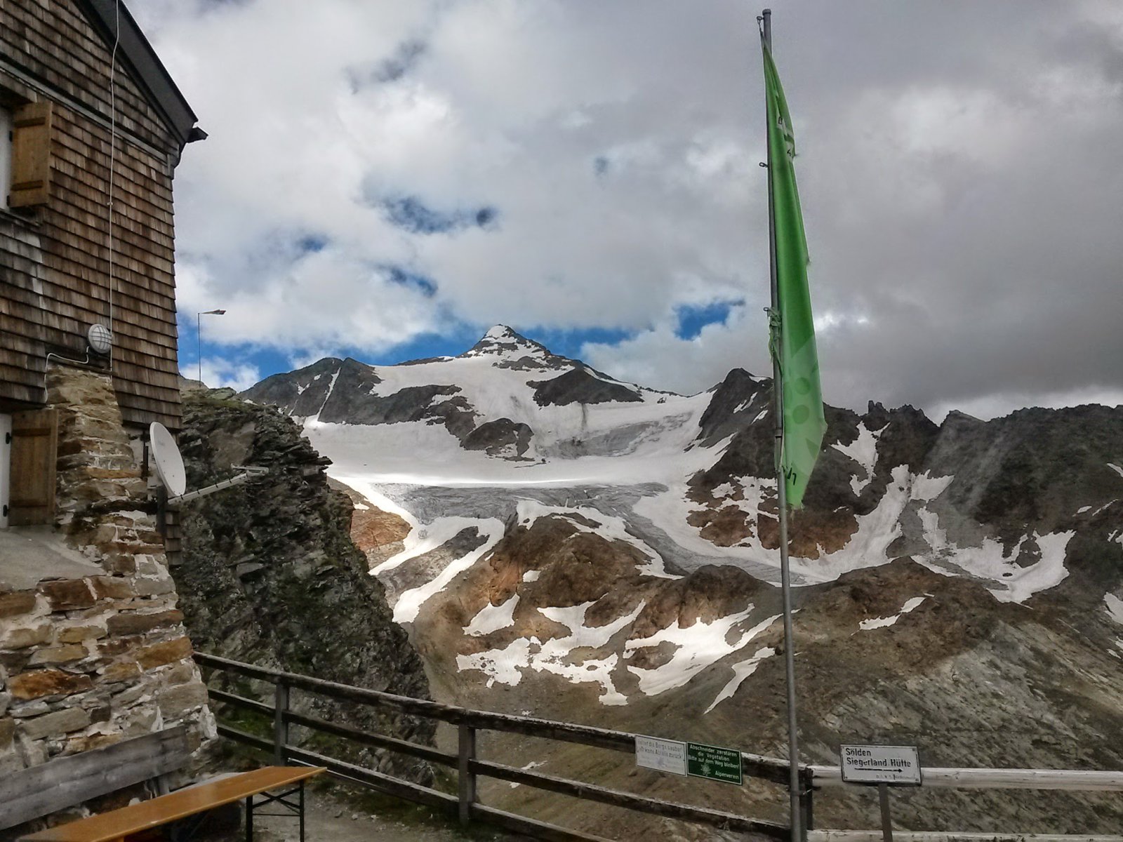 Kilátás a festői helyen lévő Hildesheimer Hüttéből