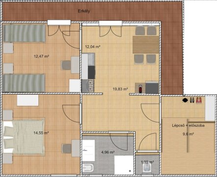 Hhaus Montis Apartman alaprajz