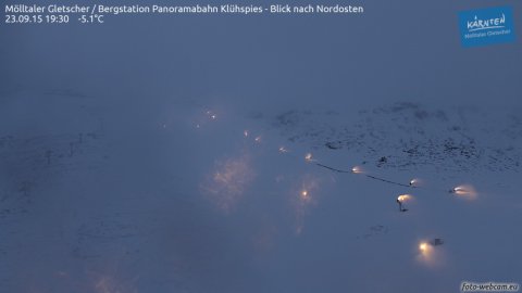 Esti hóágyúzás Mölltalon: Fotó: foto-webcam