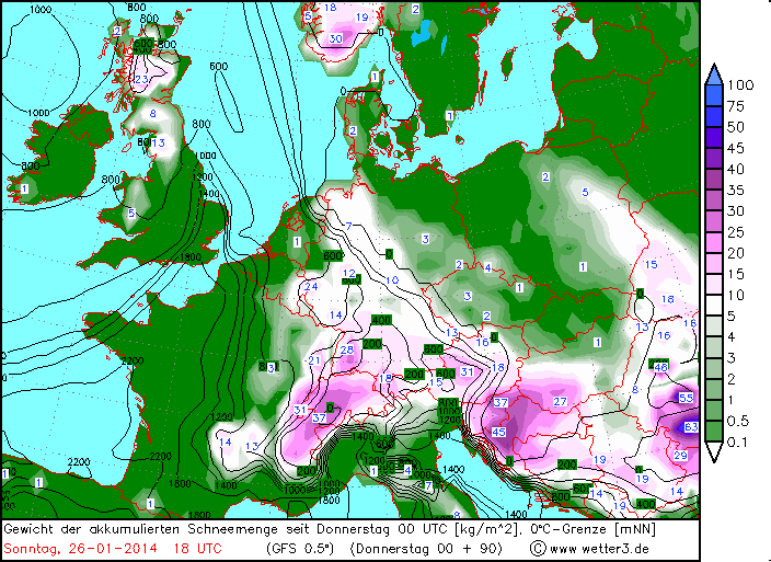 Hasonlót mutat az európai előrejelzés is