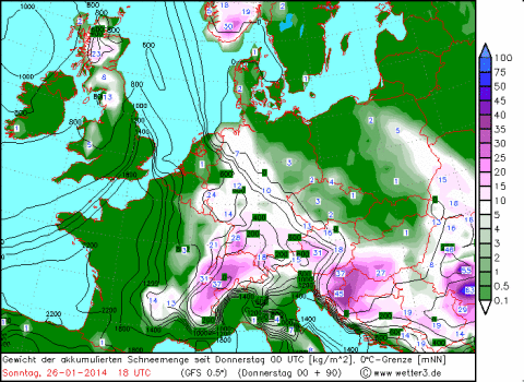 Hasonlót mutat az európai előrejelzés is