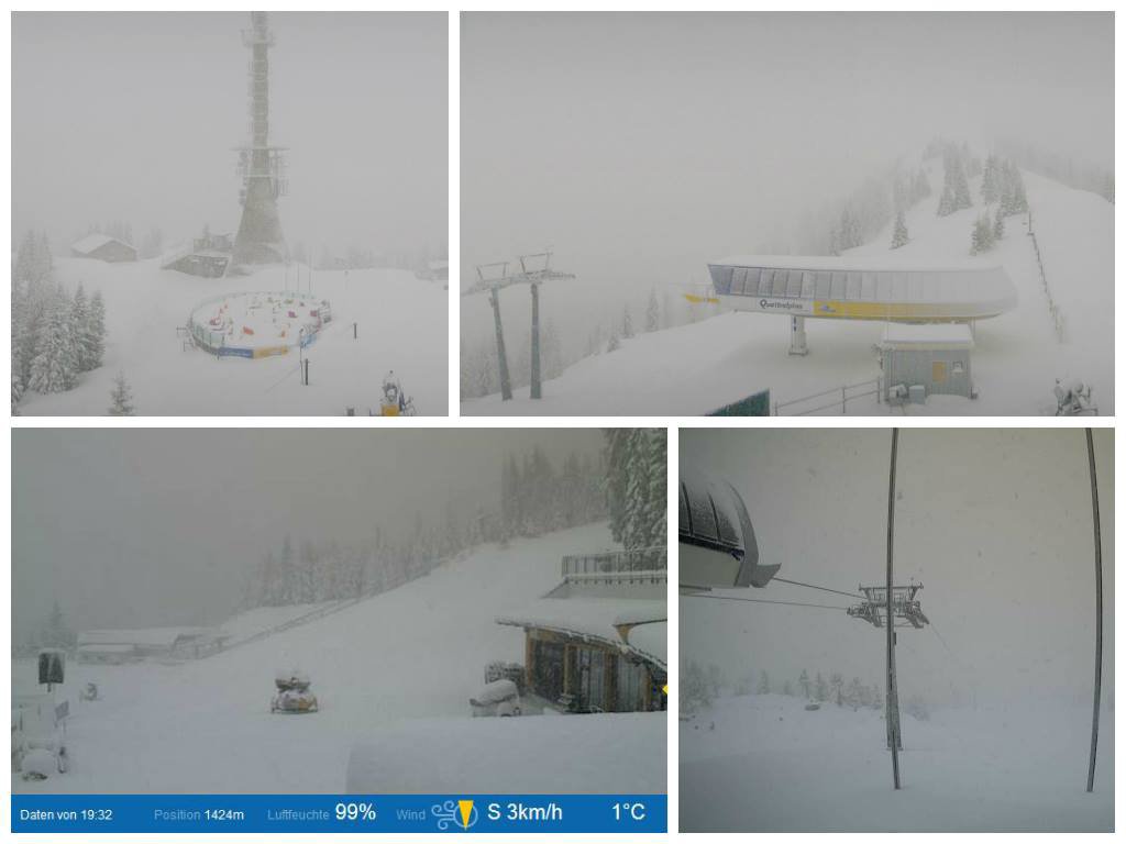 Hauser Kaibling (Ski amadé): lenn 40 cm, fenn egy méter hullott