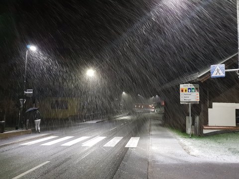 Seefeld, Ausztria, vasárnap este
