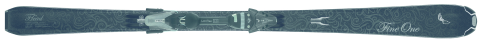 Head Fine One síléc One LR 9 kötéssel  Női síléc középhaladó síelők részére. One LR9 síkötéssel. Head Intelligence technológia.  Lite Rail talpanyag. Torque turning technológia