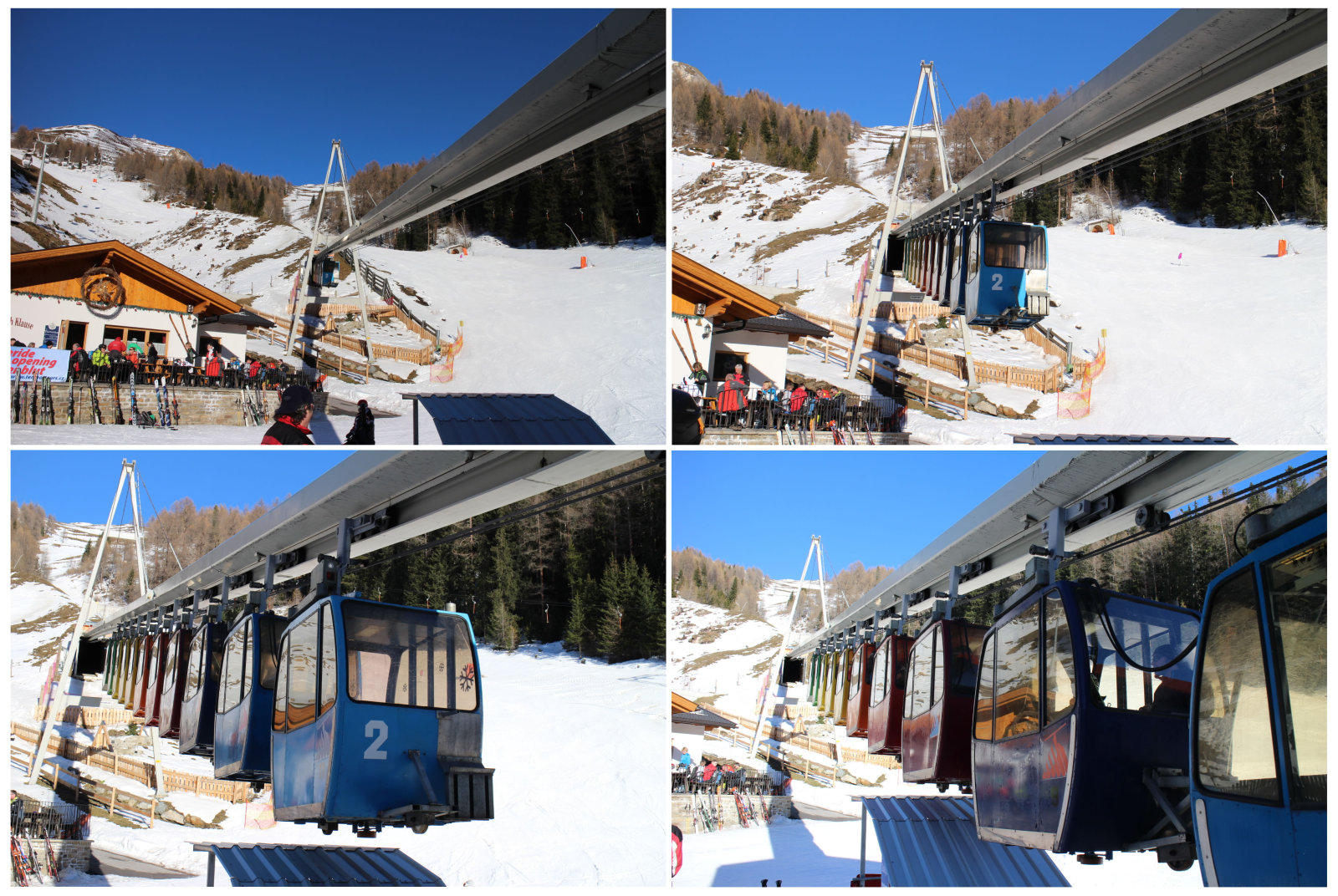 A Tunnelbahn megérkezik a Rossbach állomásra