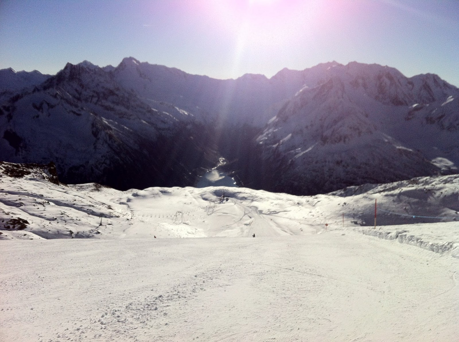 szuperkilátás a Schlegeis pálya tetején