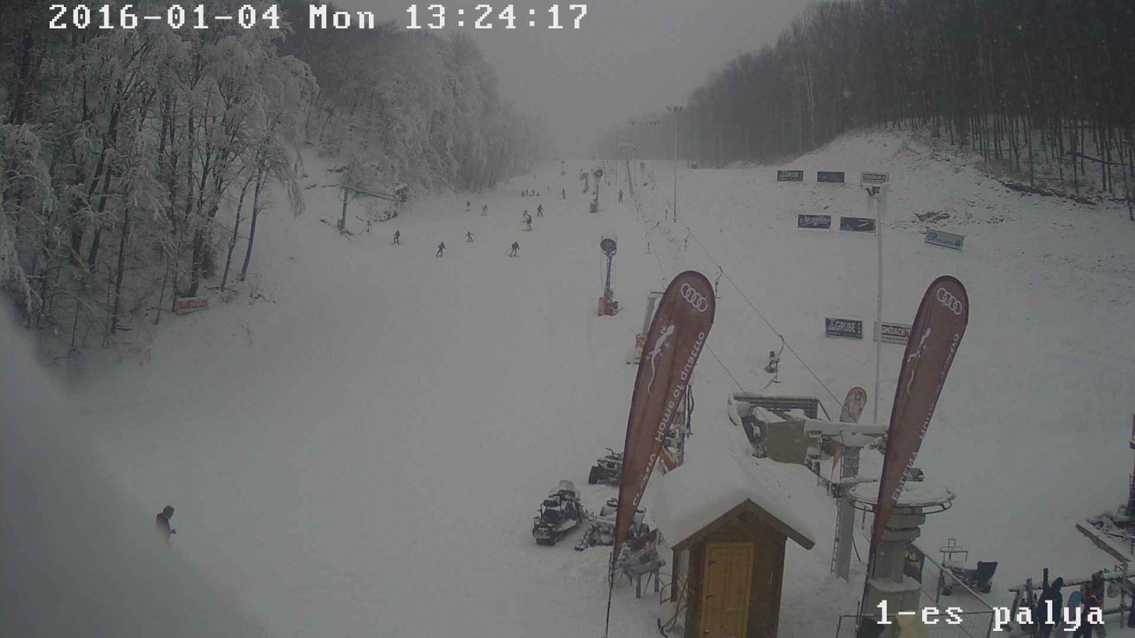 Hétfői webkamera kép az 1-es pályáról