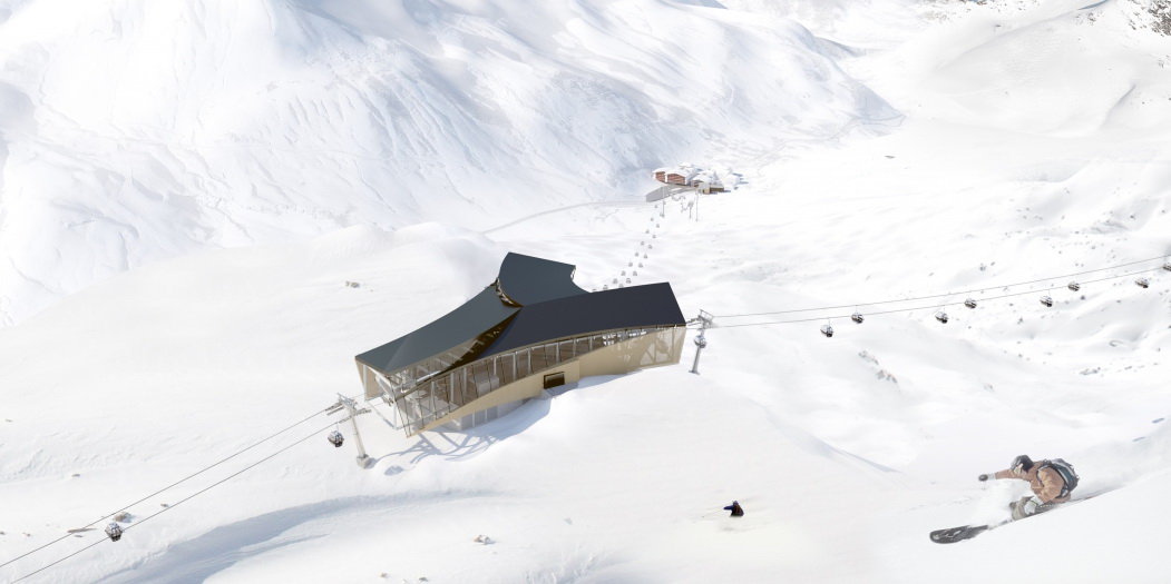 Trittkopf állomás az elágazással