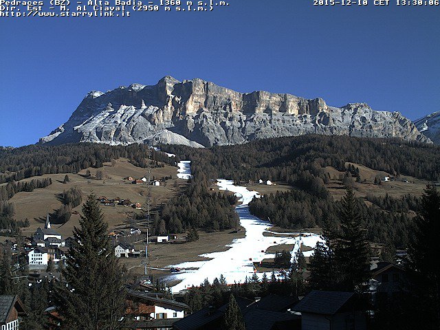 Alta Badia webkamera csütörtökön