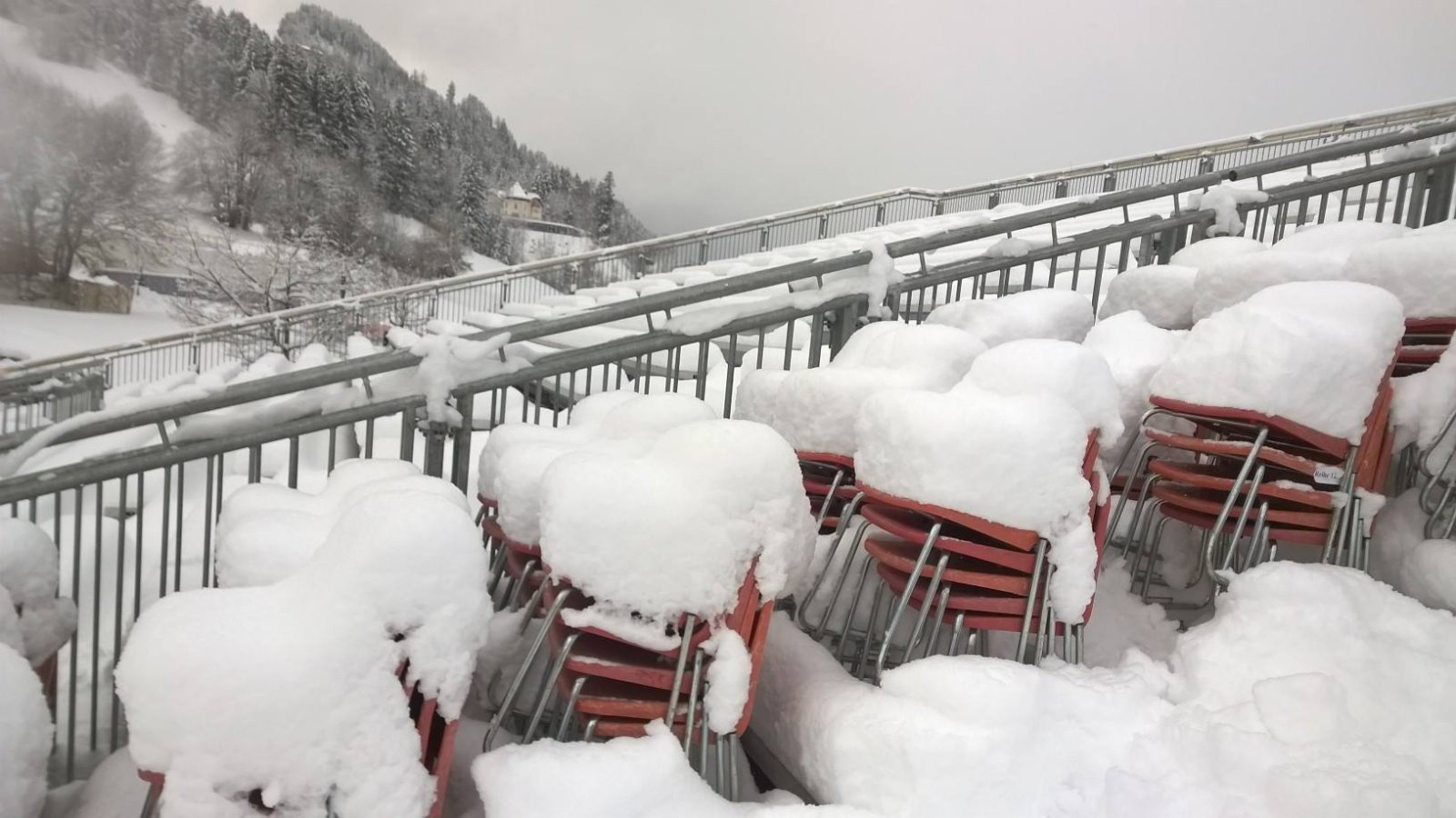 Ennyi hó hullott a hétvégén