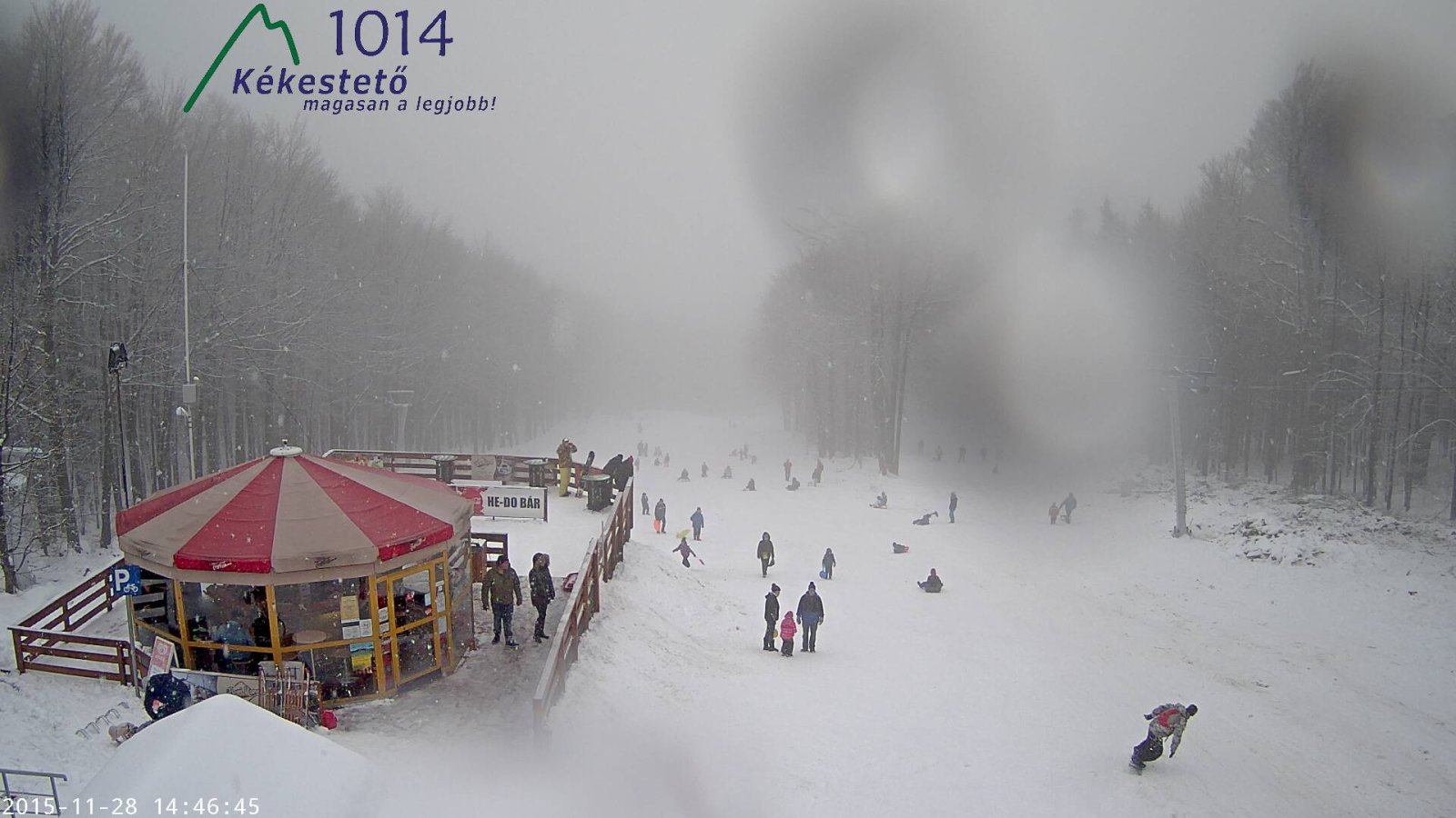 Sokan voltak Kékesen a havazás ellenére is