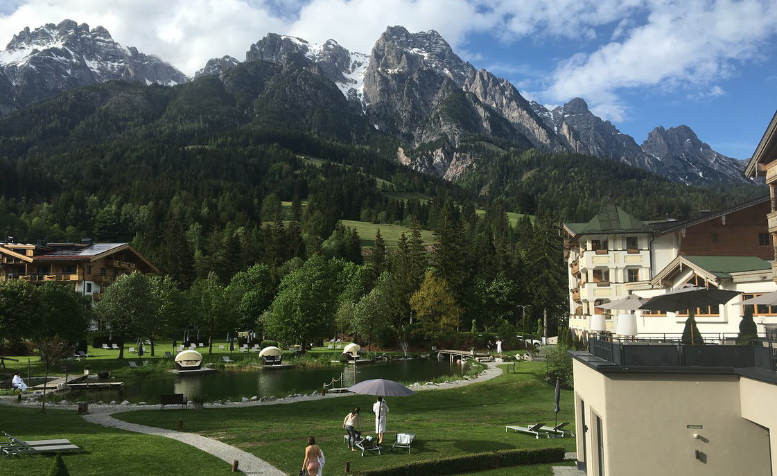 Leogang: kilátás a magyar csapat szállásáról (Kép: mlsz.hu)