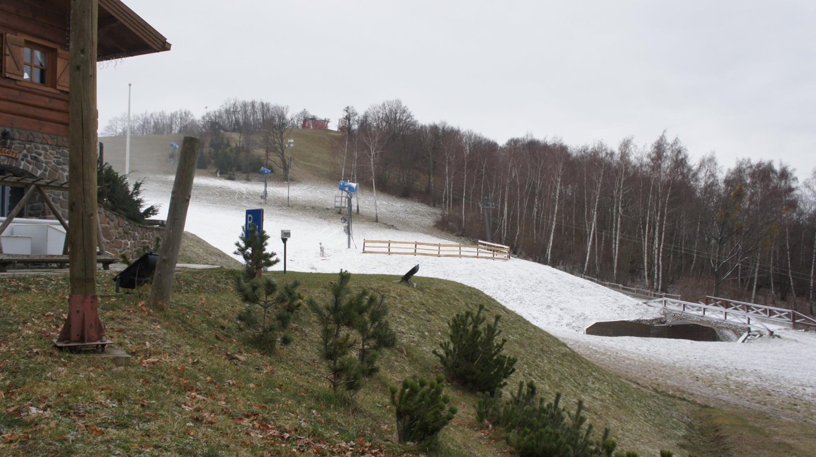 Hóágyúzás ma reggel (Kép: Mátraszentistváni Sípark)