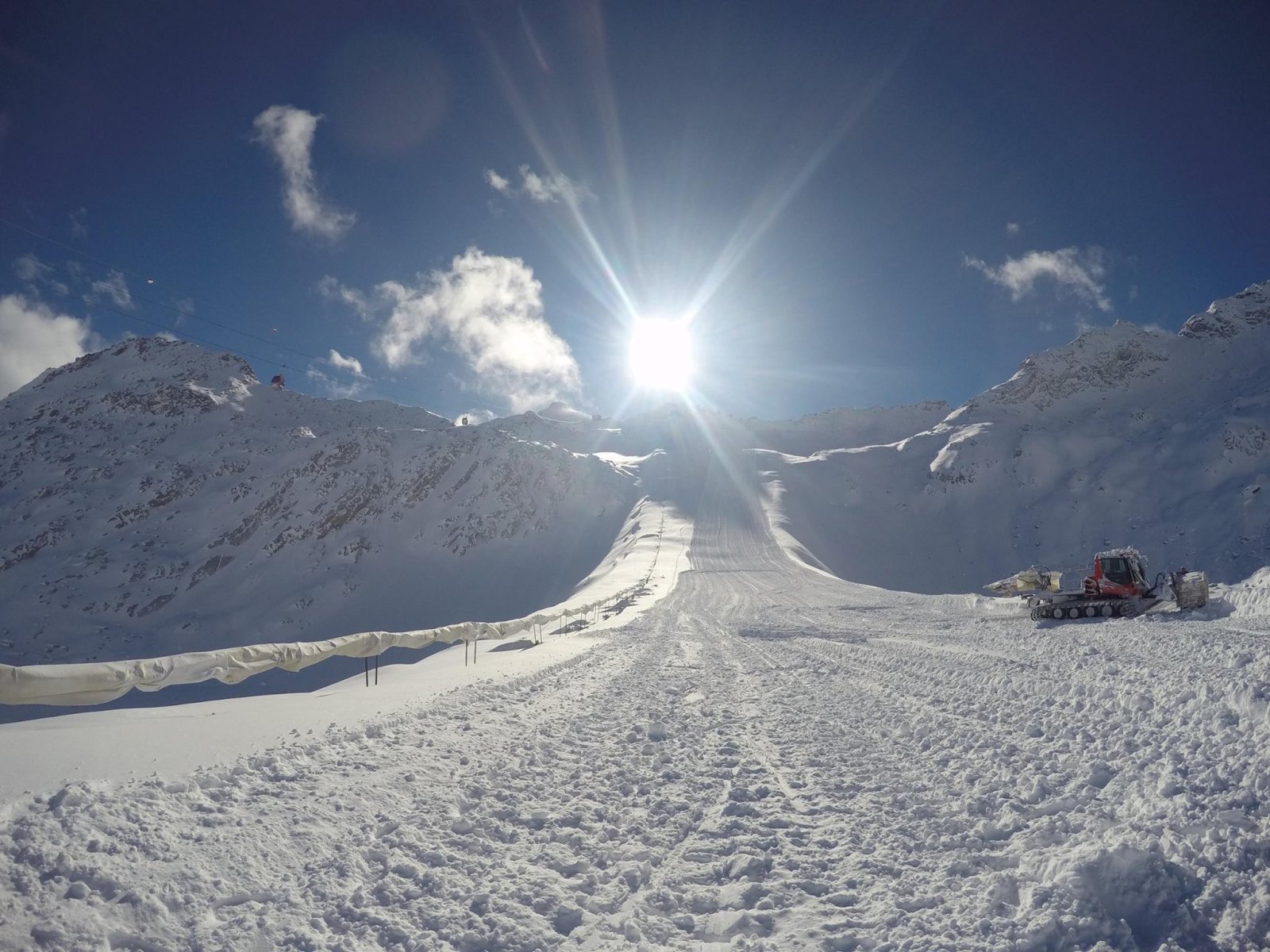 A gleccserpálya a hét elején