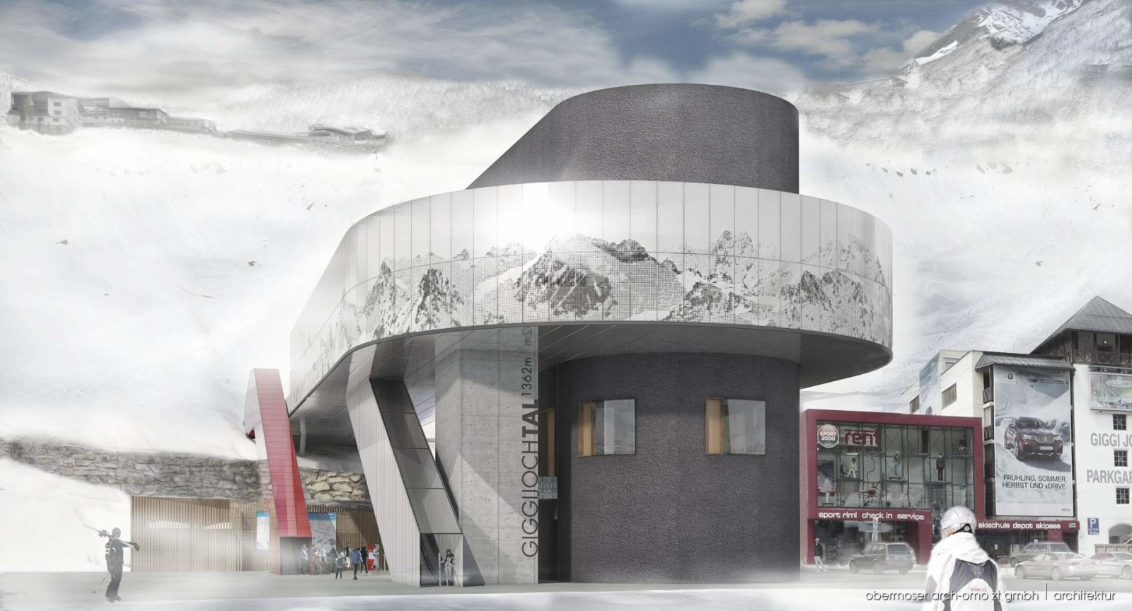 A völgyállomás látványterve