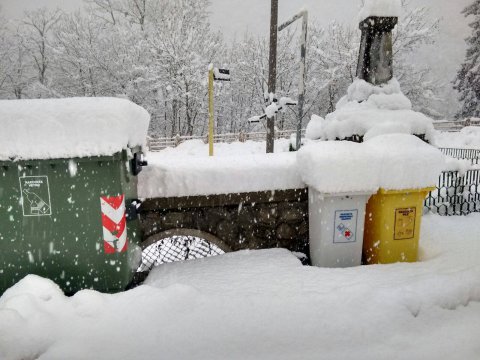 Valle Gesso, Olaszország, 980 méter magasan eddig 30 cm
