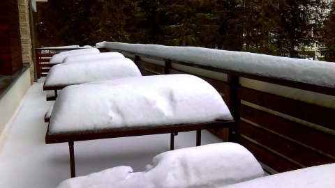 Csorba-tó: ennyi hó esett szerda délig