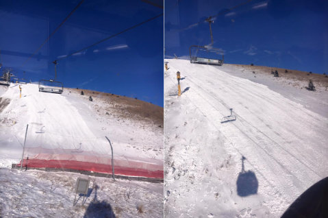 Az 1-es pálya teteje január 3-án