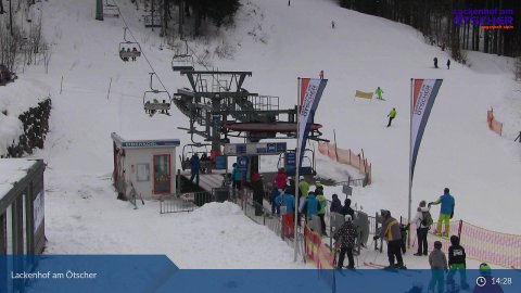 Webkamera kép, az Eibenkogl lift alsó állomása